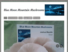 Tablet Screenshot of bluemoonmountainmushrooms.com